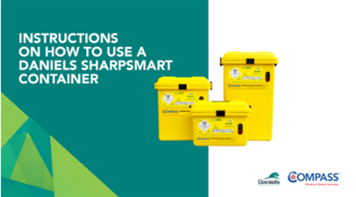 How to use Daniels Sharpsmart containers